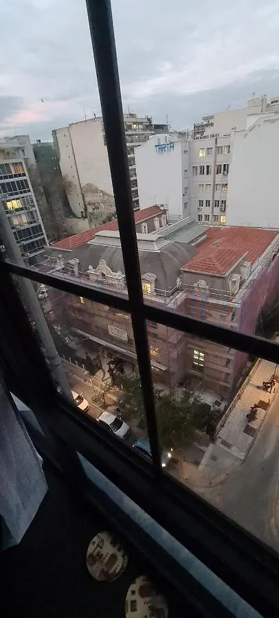 Black Retro Flat Apartment Thessaloniki Greece